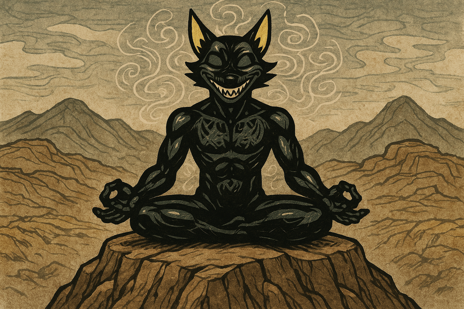 Latex Space-Coyote - Meditating on Earth Kasina
